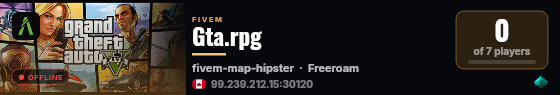 Gta.rpg live status badge