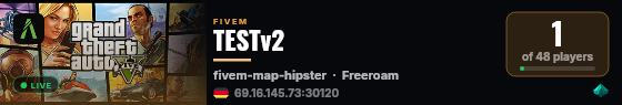 TESTv2 live status badge