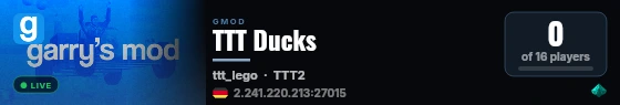TTT Ducks live status badge
