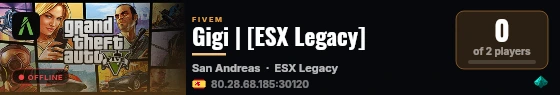 Gigi | [ESX Legacy] live status badge