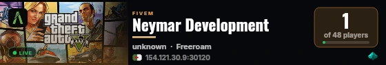 Neymar Development live status badge
