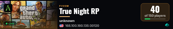 True Night RP live status badge