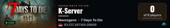 K-Server live status badge