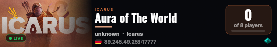 Aura of The World live status badge