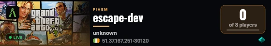 escape-dev live status badge