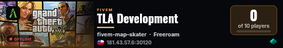 TLA Development live status badge
