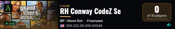RH Conway CodeZ Se live status badge