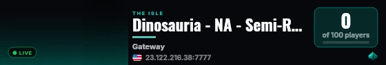 Dinosauria - NA - Semi-Realism live status badge