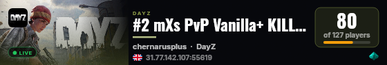 #2 mXs PvP Vanilla+ KILL=BAN -Loot+ | Build | High FPS live status badge