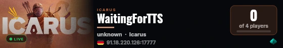 WaitingForTTS live status badge