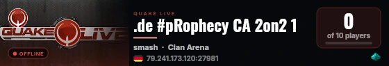 .de #pRophecy CA 2on2 1 live status badge