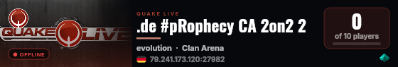 .de #pRophecy CA 2on2 2 live status badge