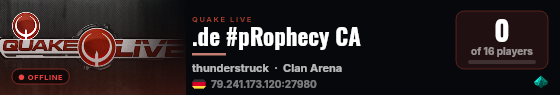 .de #pRophecy CA live status badge