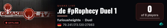 .de #pRophecy Duel 1 live status badge