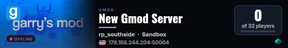 New Gmod Server live status badge