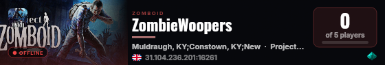 ZombieWoopers live status badge