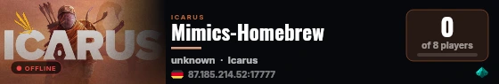 Mimics-Homebrew live status badge