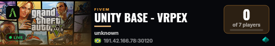 UNITY BASE - VRPEX live status badge