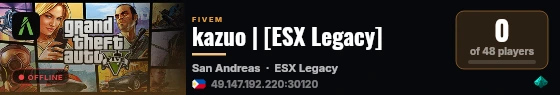 kazuo | [ESX Legacy] live status badge