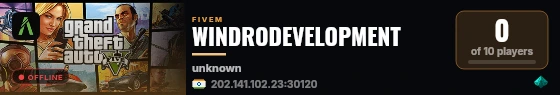 WINDRODEVELOPMENT live status badge