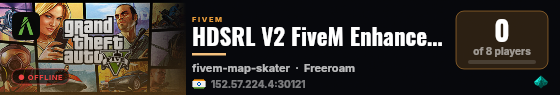 HDSRL V2 FiveM Enhanced Local Dev live status badge