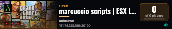 marcuccio scripts | ESX Legacy Server live status badge