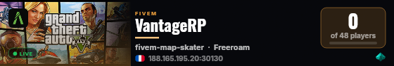 VantageRP live status badge