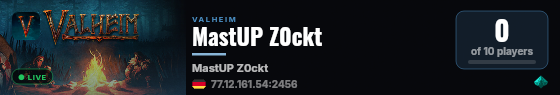 MastUP Z0ckt live status badge