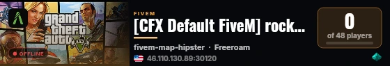 [CFX Default FiveM] rockford_test live status badge