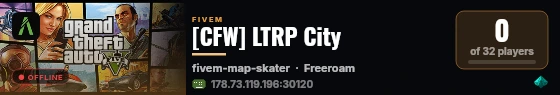 [CFW] LTRP City live status badge
