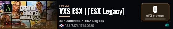 VXS ESX | [ESX Legacy] live status badge