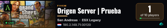 Origen Server | Prueba live status badge