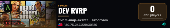 DEV RVRP live status badge