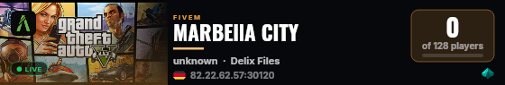 MARBEllA CITY  live status badge