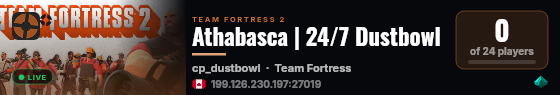 Athabasca | 24/7 Dustbowl live status badge