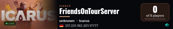 FriendsOnTourServer live status badge