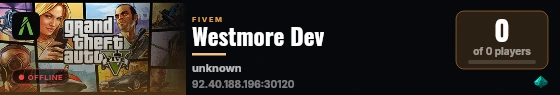 Westmore Dev live status badge