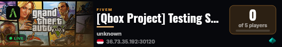 [Qbox Project] Testing Server live status badge