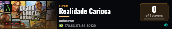 Realidade Carioca live status badge