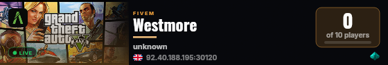 Westmore live status badge