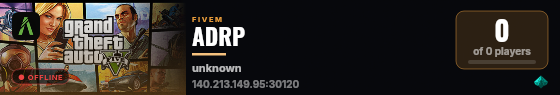 ADRP live status badge