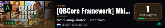[QBCore Framework] WhiteLion live status badge