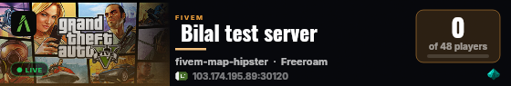  Bilal test server live status badge