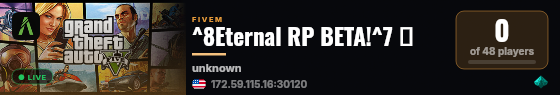 ^8Eternal RP BETA!^7 🧡 live status badge