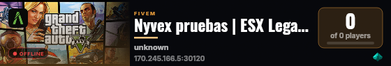 Nyvex pruebas | ESX Legacy Server live status badge
