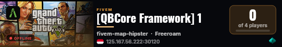 [QBCore Framework] 1 live status badge