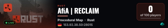 AfiA | RECLAIM live status badge