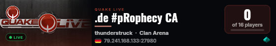 .de #pRophecy CA live status badge