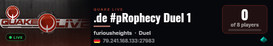 .de #pRophecy Duel 1 live status badge