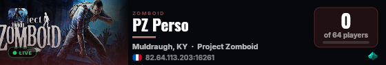 PZ Perso live status badge